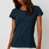 Velvet | Odelia Cotton Slub Crew Neck Tee - Aztec