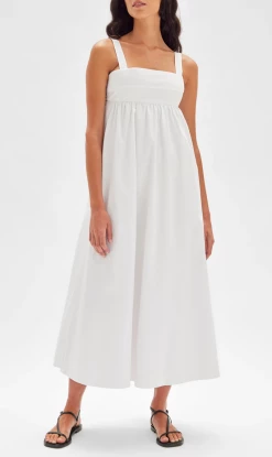 Assembly Label | Frida Poplin Dress - White