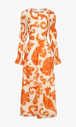 Kate Ford | Elis Cut Out Gown - Orange