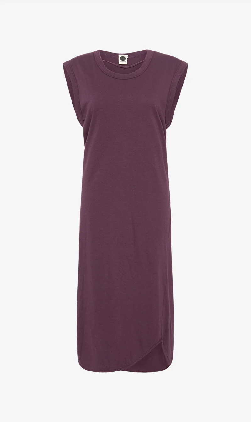 Bassike | Slim Muscle Tank Dress - Cuttlefish