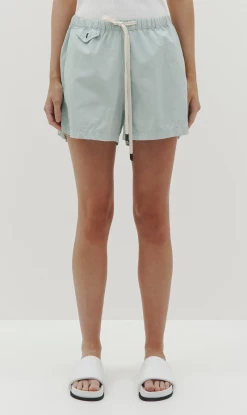 Bassike | Organic Cotton Beach Short - Seafoam