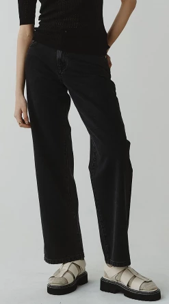 Marle | Wide Leg Jean - Black