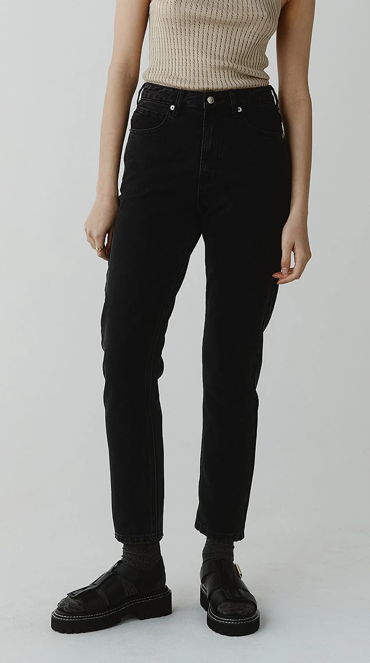 Marle | Straight Leg Jean - Black