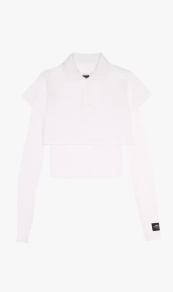 P.E NATION | Volley Ls Tee - Optic White