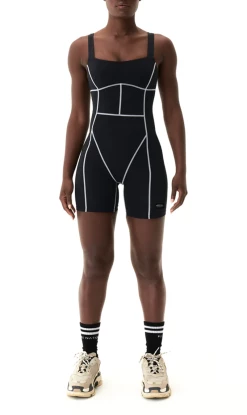 P.E NATION | Title Game Unitard - Black