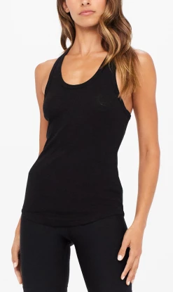 The Upside | Frankie Rib Tank - Black