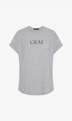 Camilla And Marc | Huntington C&M Tee - Grey Marle / Black