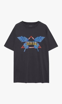 Anine Bing | Lili Tee Butterfly - Washed Black