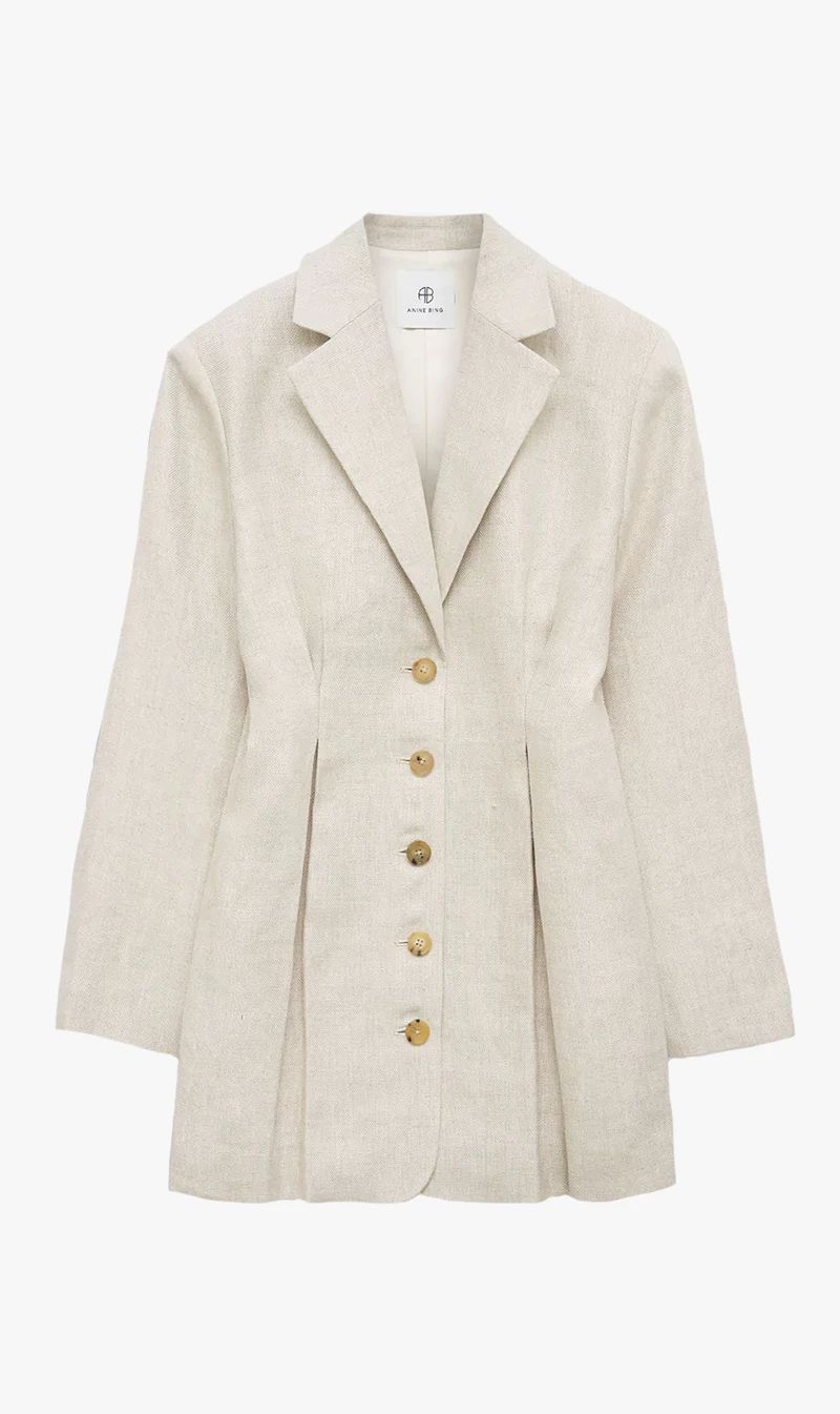 Anine Bing | Taya Dress - Oatmeal