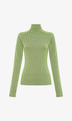 CAMILLA AND MARC | Reed Long Sleeve Top - Lime Splice