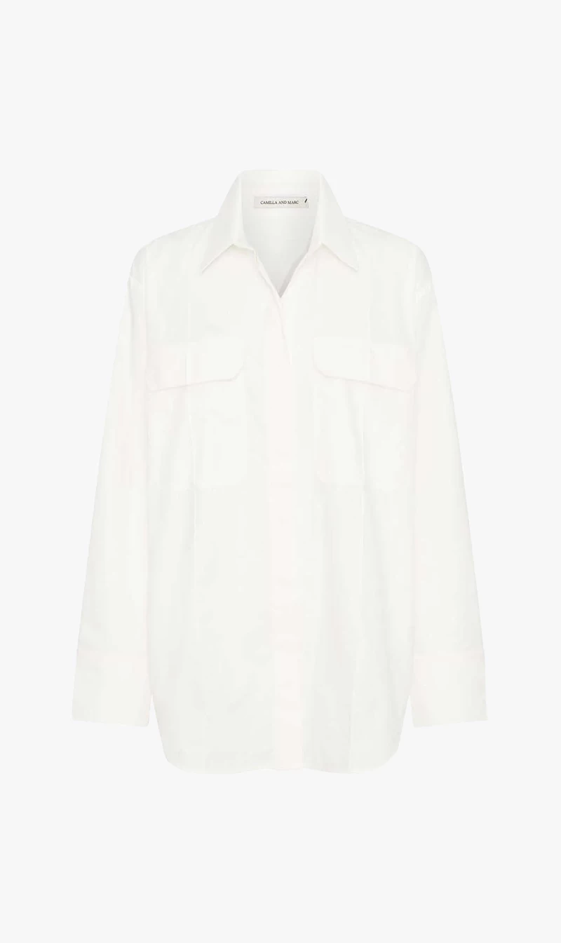 CAMILLA AND MARC | Hazel Oversized Shirt - White