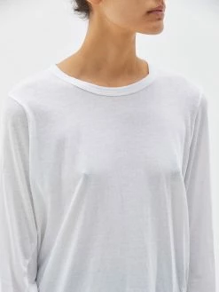 Bassike | Regular Scoop Hem Long Sleeve T.Shirt - White 12 Bassike | Regular Scoop Hem Long Sleeve T.Shirt - White -ZIMMERMANN Sales Store PC16WJT65 heritagescoophemlstshirt white detail 3 2000x a687ab5a 2c34 4957 a36e addb788ea785