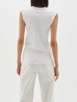 Bassike | Slim Muscle Tank - White -ZIMMERMANN Sales Store PC22WJT141slimsuperfineribmuscletankwhite side 2000x 7a38d5a3 8b31 4dc9 ae87 3c544724b65f