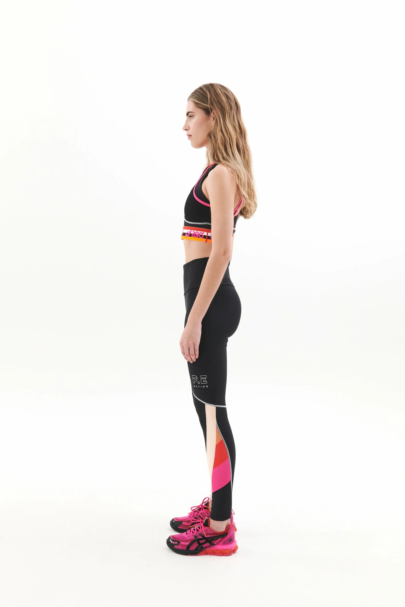 P.E Nation | P.E Nation X Asics Tracklite Legging - Black 4 P.E Nation | P.E Nation X Asics Tracklite Legging - Black - Image 4