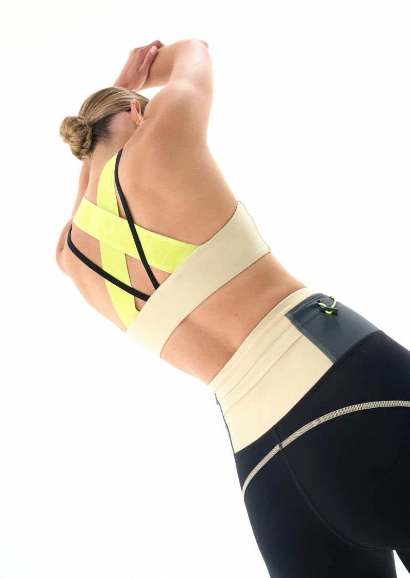 P.E NATION | Transmission Sports Bra - Charcoal - Image 4