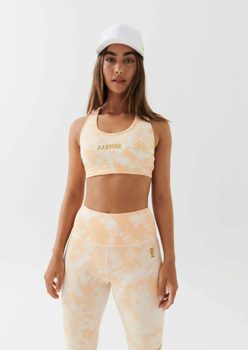 P.E Nation | React Sports Bra - Golden Sand - Image 2