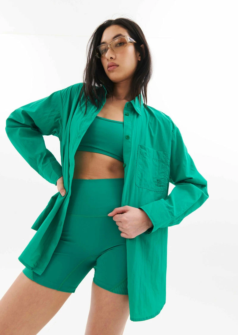 P.E Nation | Interval Shirt - Golf Green 2 P.E Nation | Interval Shirt - Golf Green - Image 2