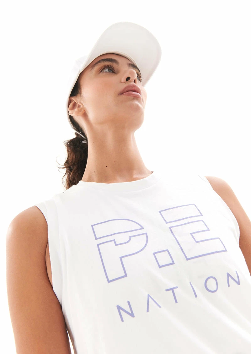 P.E Nation | Shuffle Tank - Optic White - Image 6