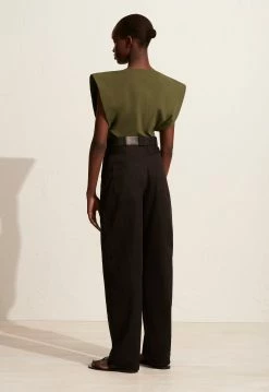 Matteau | Boat Neck Tee - Khaki -ZIMMERMANN Sales Store S14 BOAT NECK TEE UTILITY TROUSER KHAKI 22526 Matteau D2 0859
