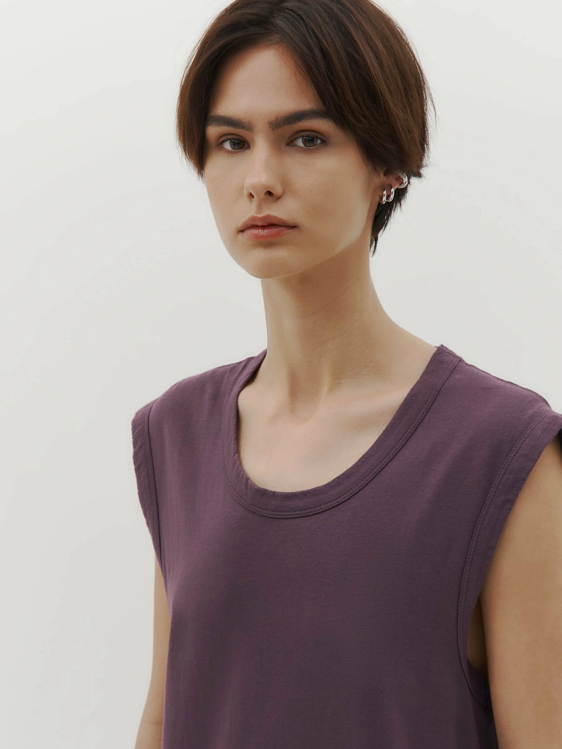 Bassike | Slim Muscle Tank Dress - Cuttlefish - Image 5