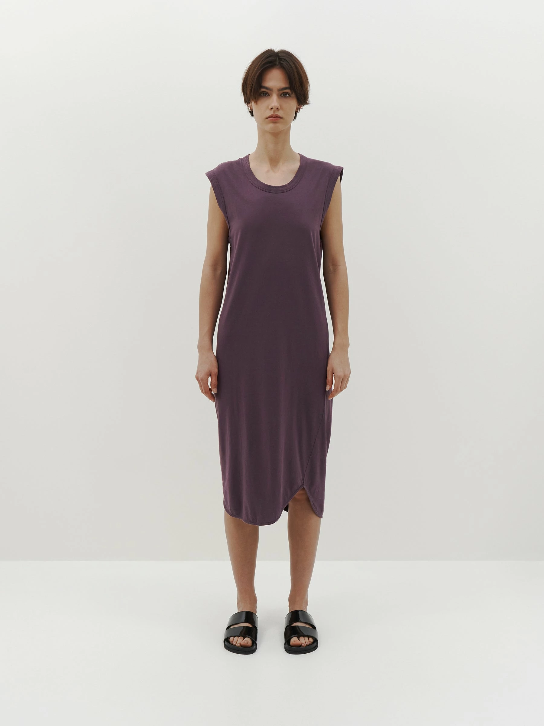 Bassike | Slim Muscle Tank Dress - Cuttlefish - Image 2