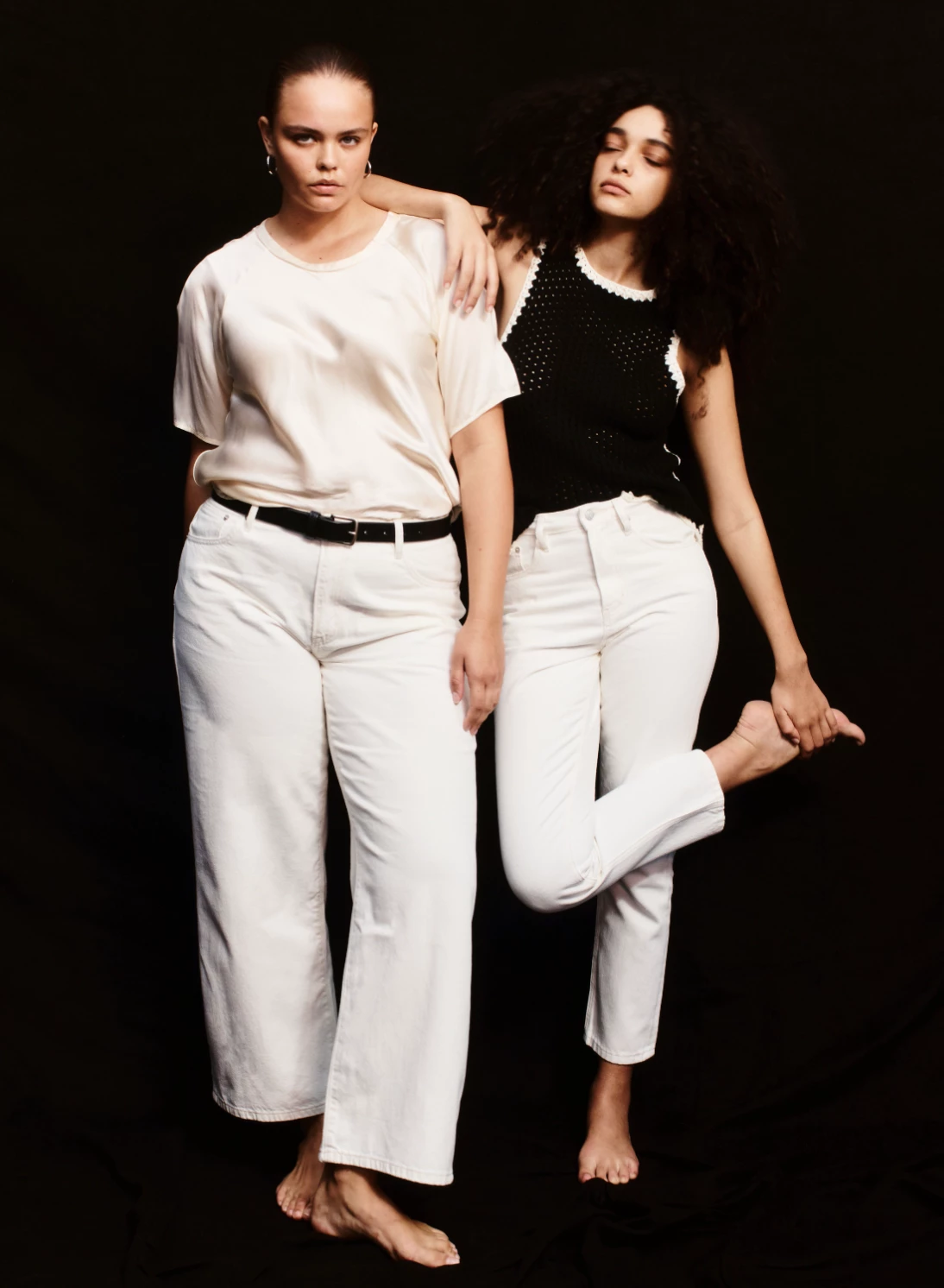 Marle | Straight Leg Denim - Ivory - Image 2