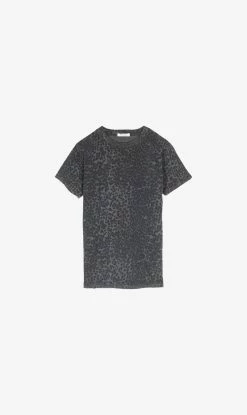 Ragdoll La | Slouchy Tee - Anthracite Leopard