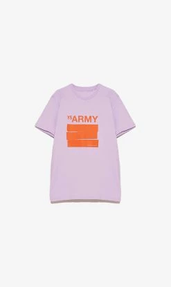 Yves Salomon | T.Shirt - Lavender/Orange