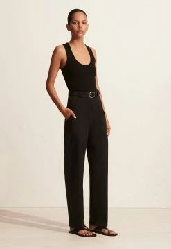 Matteau | Ribbed Tank - Black -ZIMMERMANN Sales Store The Ribbed Tank Utility Trouser Black 2 1440x 2bc59bd0 2a36 4daf b840 829a46080e88