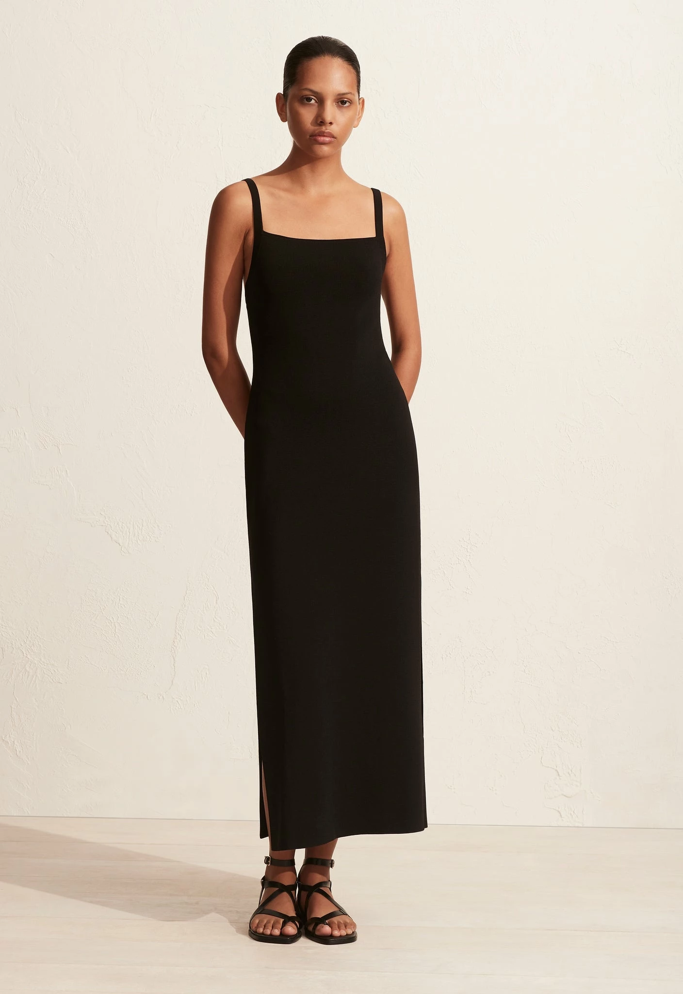 Matteau | Square Knit Dress - Black - Image 2