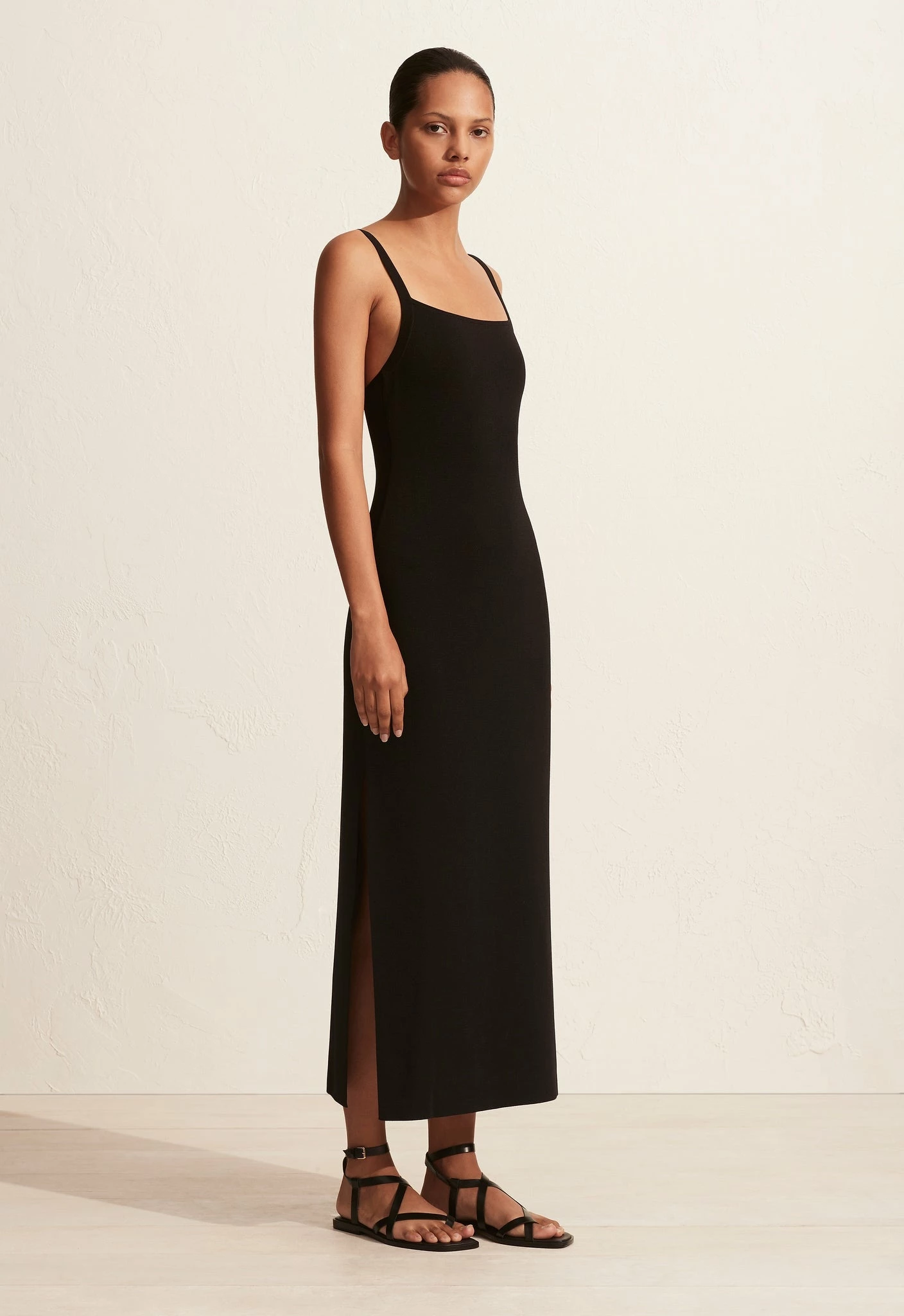 Matteau | Square Knit Dress - Black - Image 3