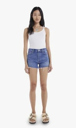 Mother Denim | The Tomcat Kick Fray Short - Playing With Scissors