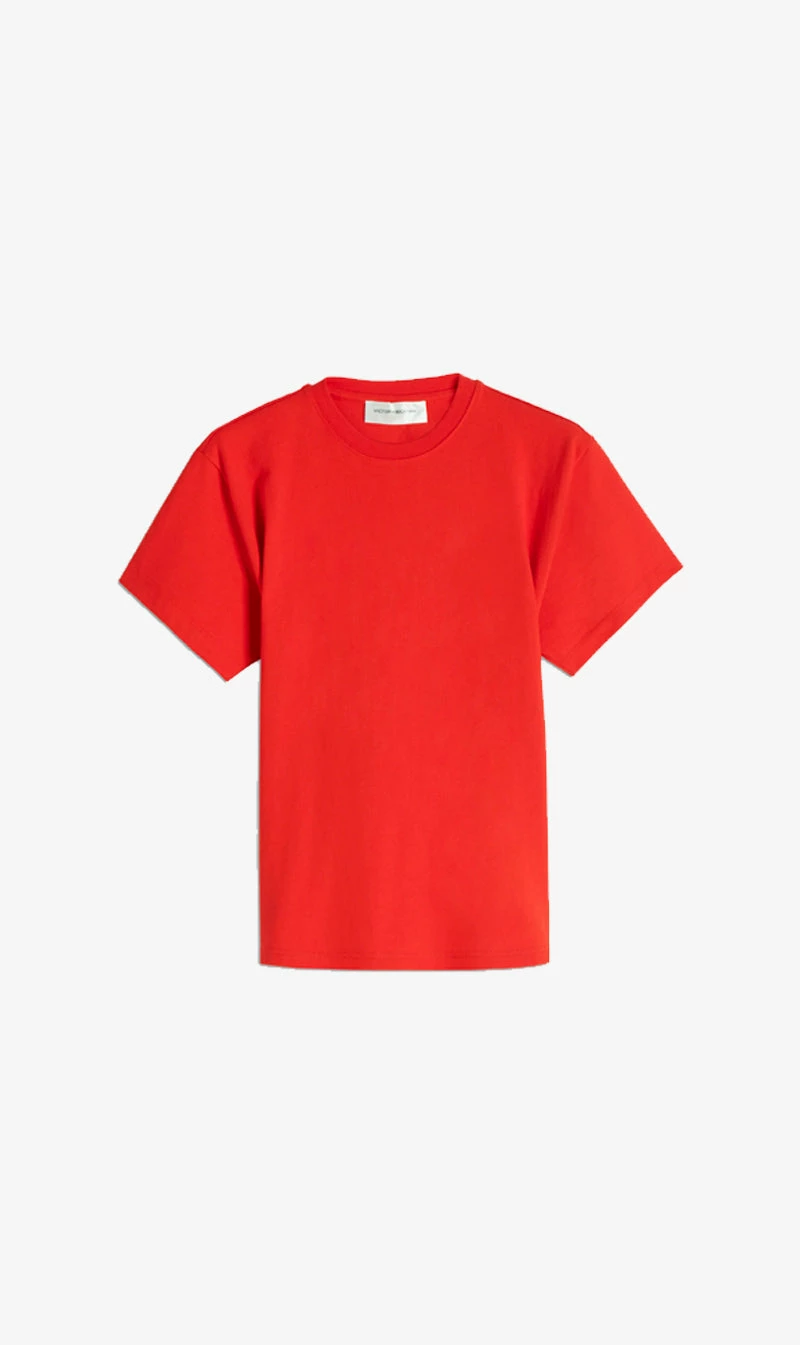 Victoria Beckham | Twist Back T-Shirt - Red 1 Victoria Beckham | Twist Back T-Shirt - Red