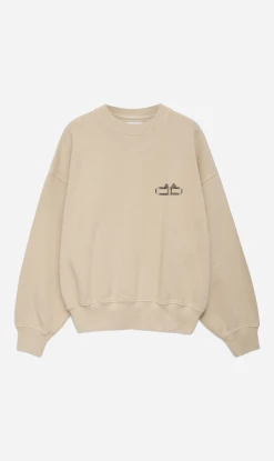 Anine Bing | Leo Sweatshirt Serpent - Sand