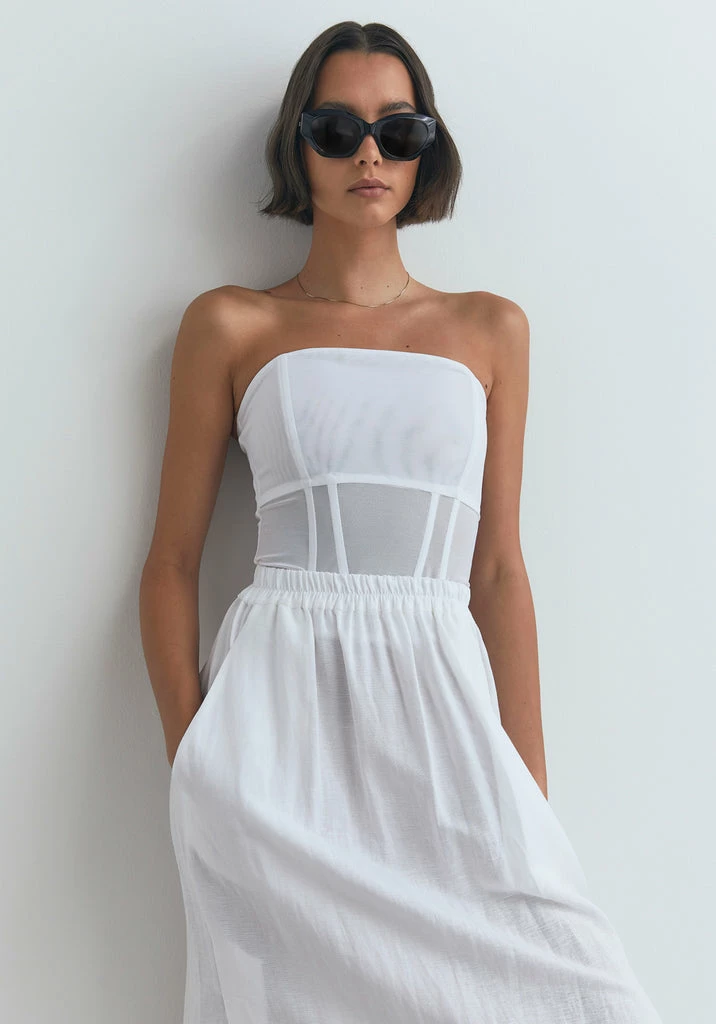Viktoria & Woods | Rome Bustier - White 2 Viktoria & Woods | Rome Bustier - White - Image 2