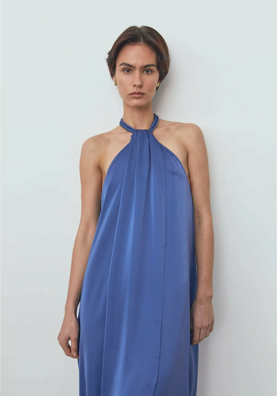 Viktoria & Woods | Beatrice Halter Dress - Cobalt - Image 3