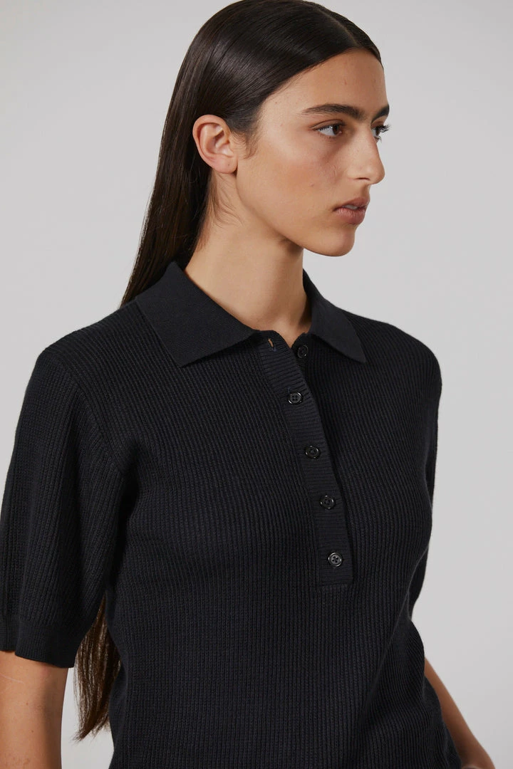 Laing | West S/S Polo - Black 2 Laing | West S/S Polo - Black - Image 2