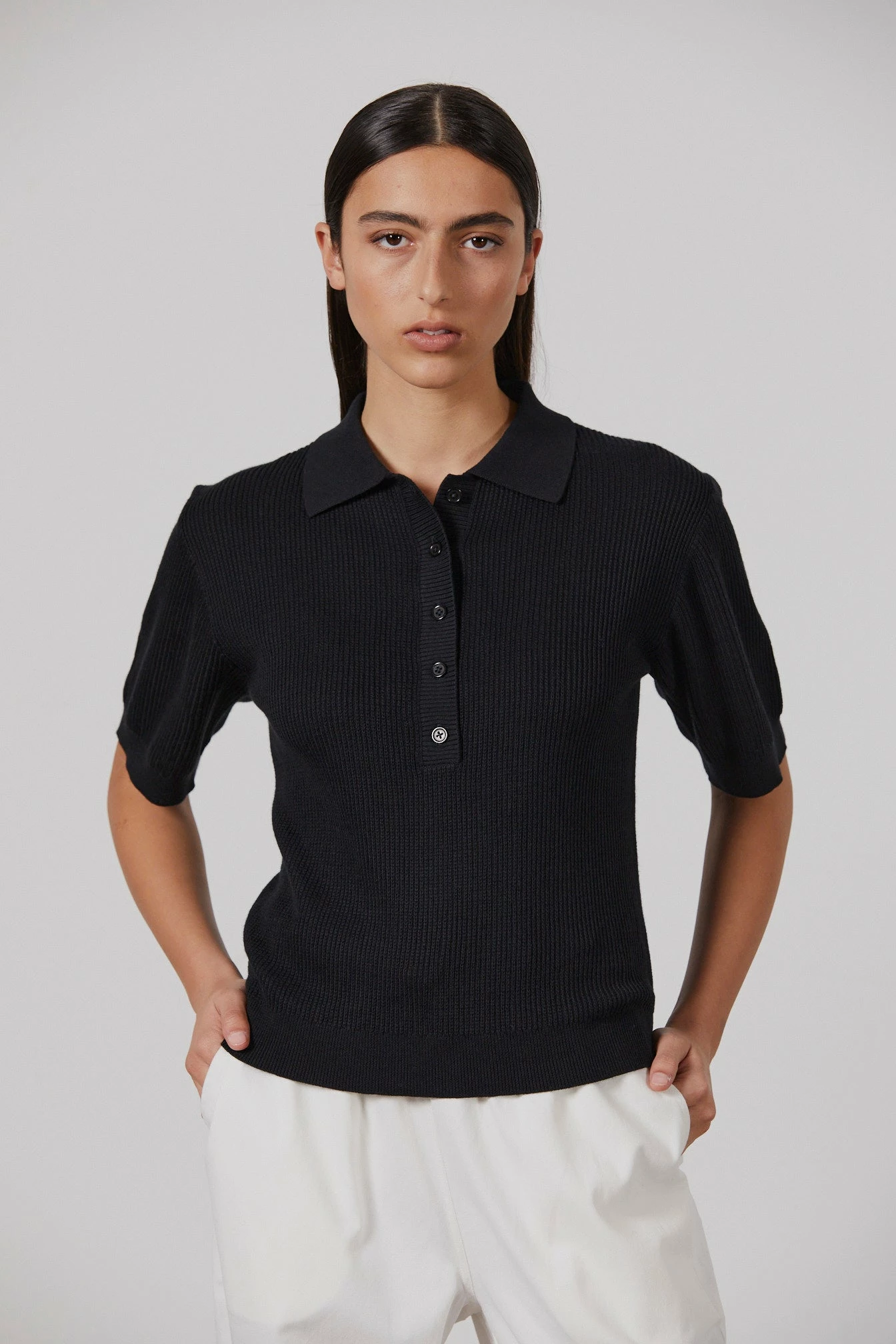 Laing | West S/S Polo - Black 3 Laing | West S/S Polo - Black - Image 3