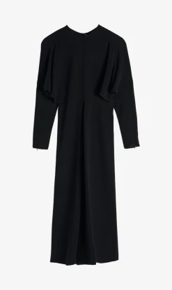 Victoria Beckham | Dolmain Midi Dress - Black