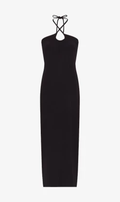 Proenza Schouler White Label | Halter Knit Jersey Dress - Black