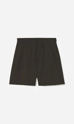 Silk Laundry | Twill Slouch Shorts - Black