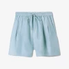 Silk Laundry | Twill Slouch Shorts - Sky