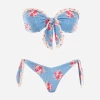 Zimmermann | Clover Scarf Tie Bikini - Blue Floral