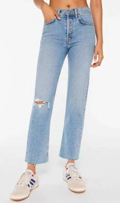 RE/DONE | High Rise Stove Pipe Comfort Stretch - Cloudy