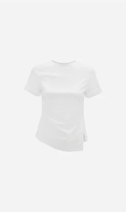 Victoria Beckham | Draped Crop Tee - White