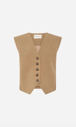 Camilla And Marc | Fernando Vest - Flax