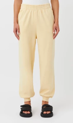 Camilla And Marc | Embroidered Monogram Track Pant - Flax