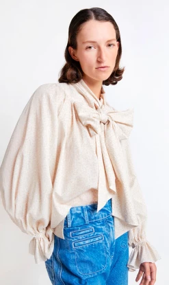 Karen Walker | Ornamental Blouse - Floral Off White