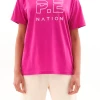 P.E Nation | Heads Up Tee - Raspberry Rose