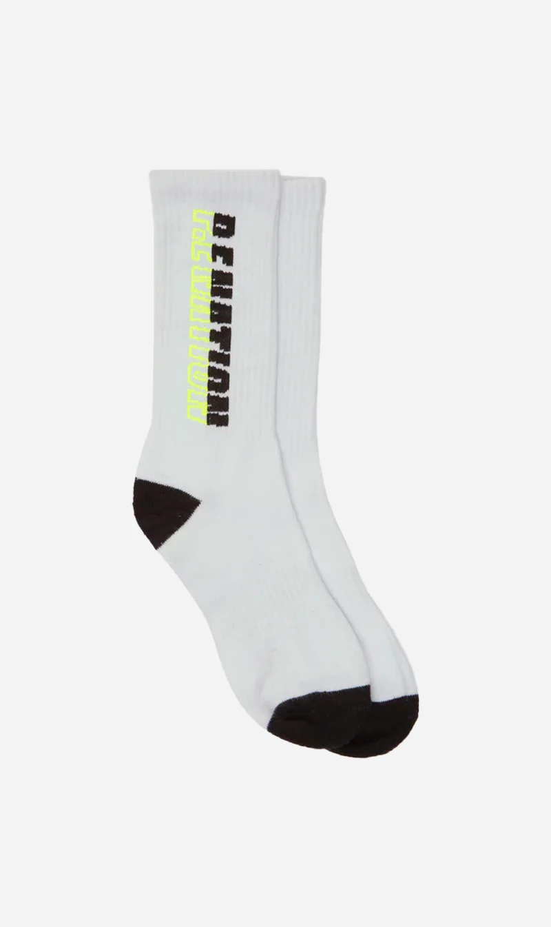 P.E Nation | High Intensity Crew Sock -White/Black